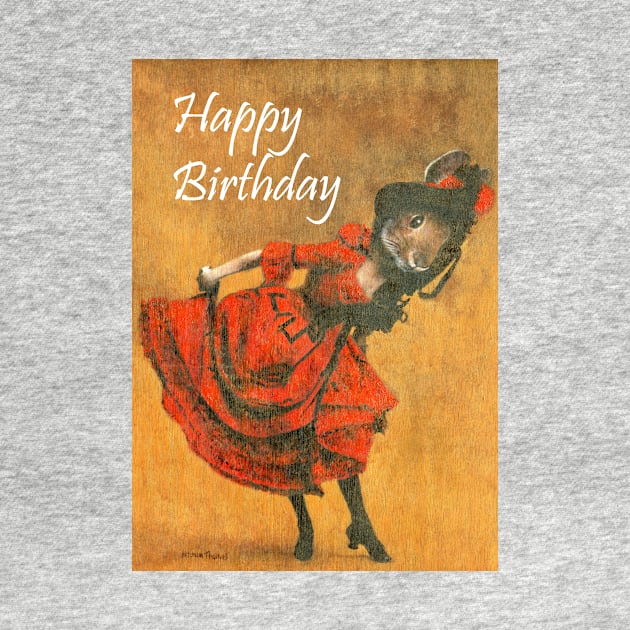 Birthday Vintage Dancing Bunny by mictomart